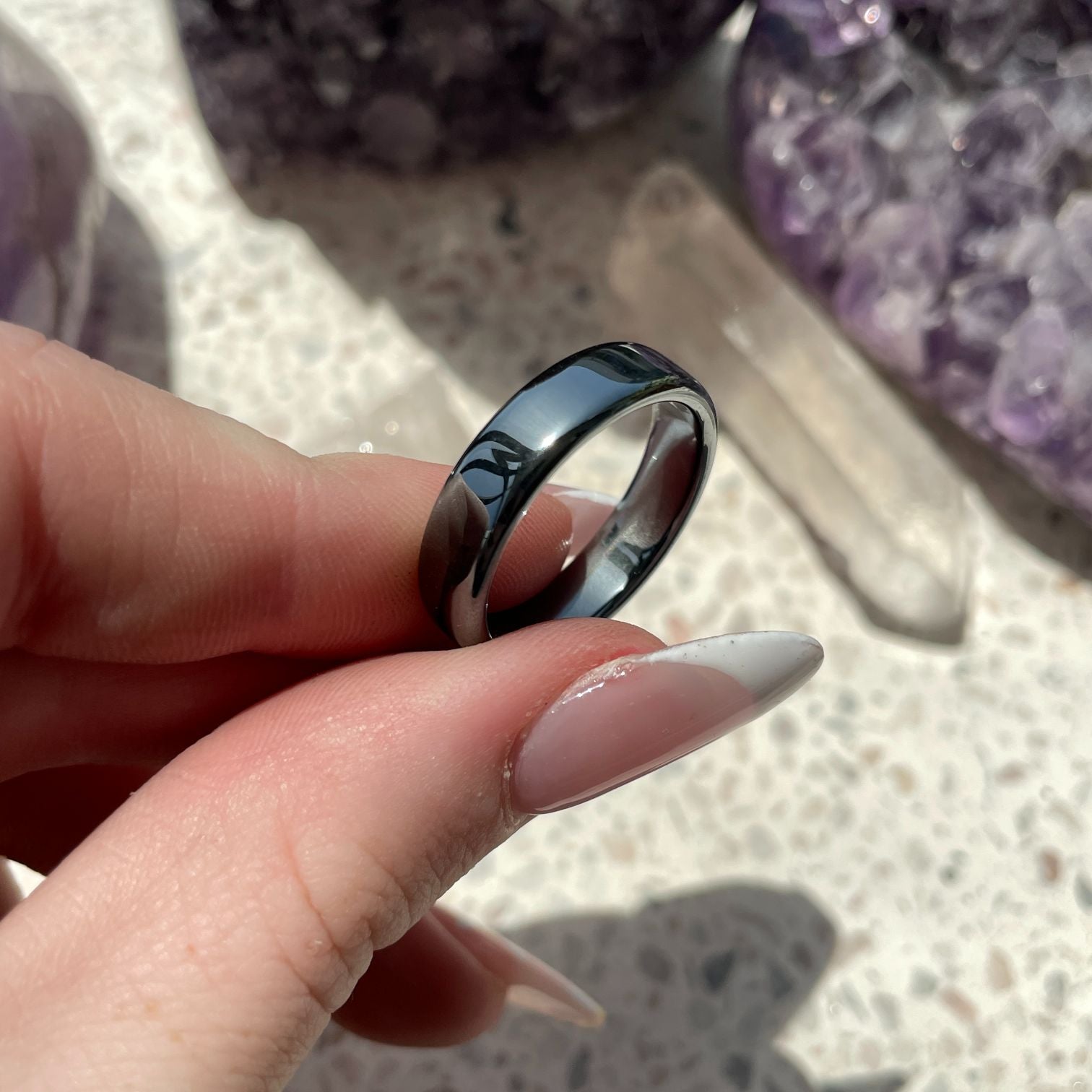 Hematite Ring - 5mm Hematite Ring - 5mm
